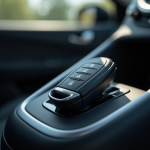 Clé de voiture Renault Clio 4 en gros plan