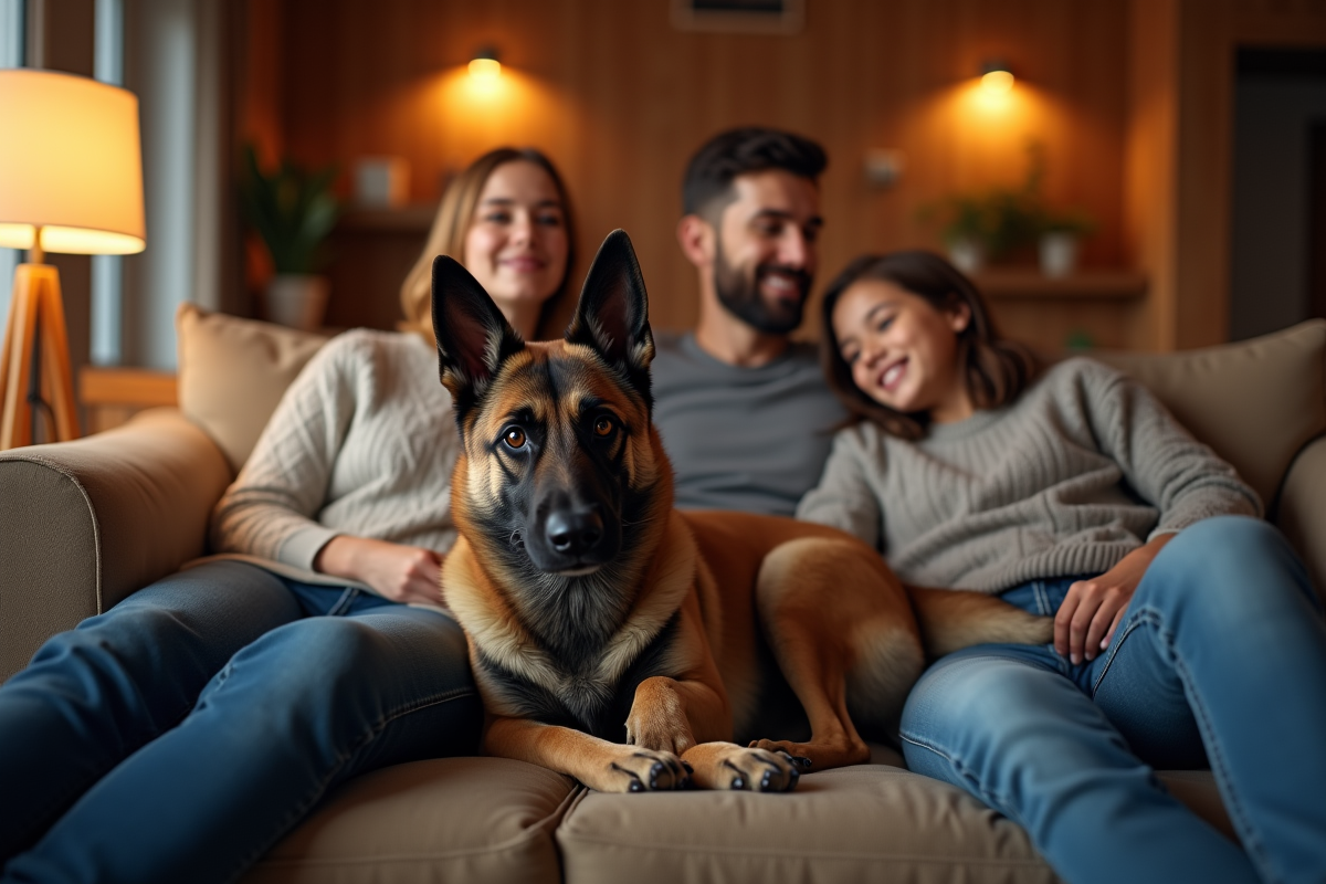 malinois famille