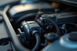 Zoom sur le capteur de pression de boost dans le moteur